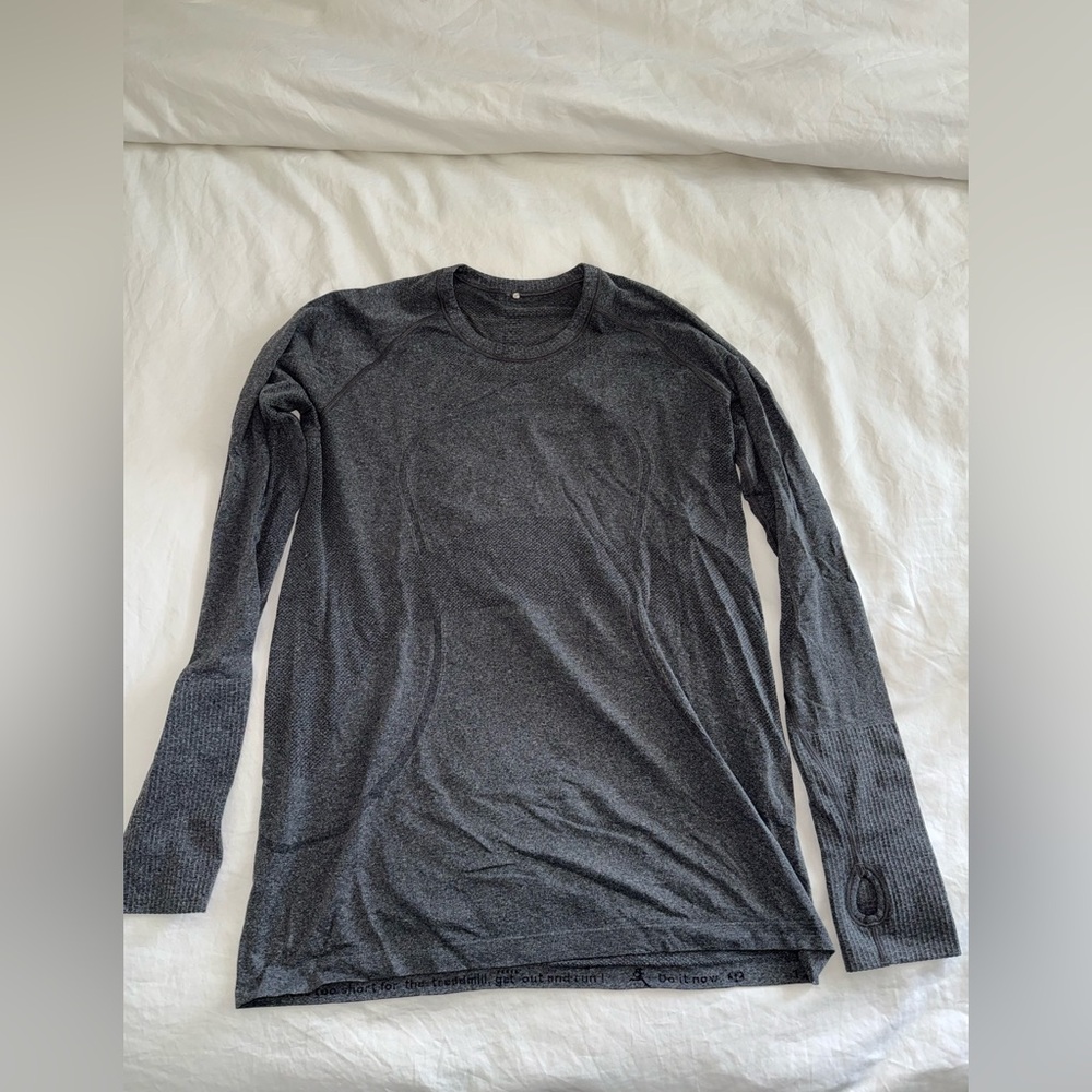 Lululemon Athletica Run Swiftly Long Sleeve Top - Grey - 12 - GUC